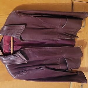 Women's Brown Leather Jacket Sz. Medium